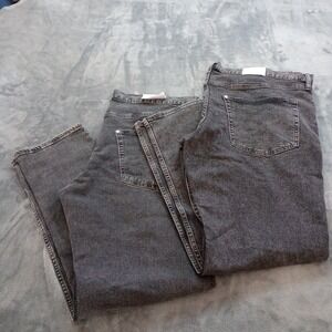 H&M Slim Fit Jeans LOT OF 2 Mens W44 L32 Washed Black Gray Stretch Denim